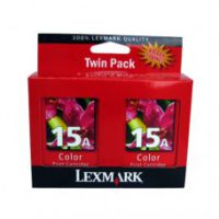 Original Genuine LEXMARK Ink 15 TWIN PACK [ 18C2100A COLOUR ] - TPASA32